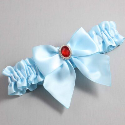 Alice Blue Satin Wedding Garter / Solid Blue Wedding Garters / Wedding Garter / Custom Wedding Garter / Bridal Garter / Prom Garter / Linda Joyce Couture / Personalized Garter / Personalized Wedding Garter / Personalized Prom Garter