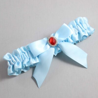 Alice Blue Satin Wedding Garter / Blue Wedding Garters / Wedding Garter / Custom Wedding Garter / Bridal Garter / Prom Garter / Linda Joyce Couture / Personalized Garter / Personalized Wedding Garter / Personalized Prom Garter