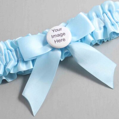 Alice Blue Satin Wedding Garter / Blue Wedding Garters / Wedding Garter / Custom Wedding Garter / Bridal Garter / Prom Garter / Linda Joyce Couture / Personalized Garter / Personalized Wedding Garter / Personalized Prom Garter