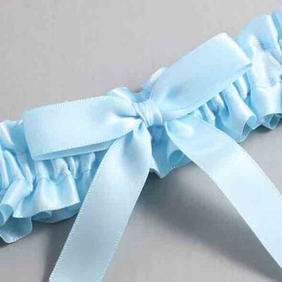 Alice Blue Satin Wedding Garter / Blue Wedding Garters / Wedding Garter / Custom Wedding Garter / Bridal Garter / Prom Garter / Linda Joyce Couture / Personalized Garter / Personalized Wedding Garter / Personalized Prom Garter