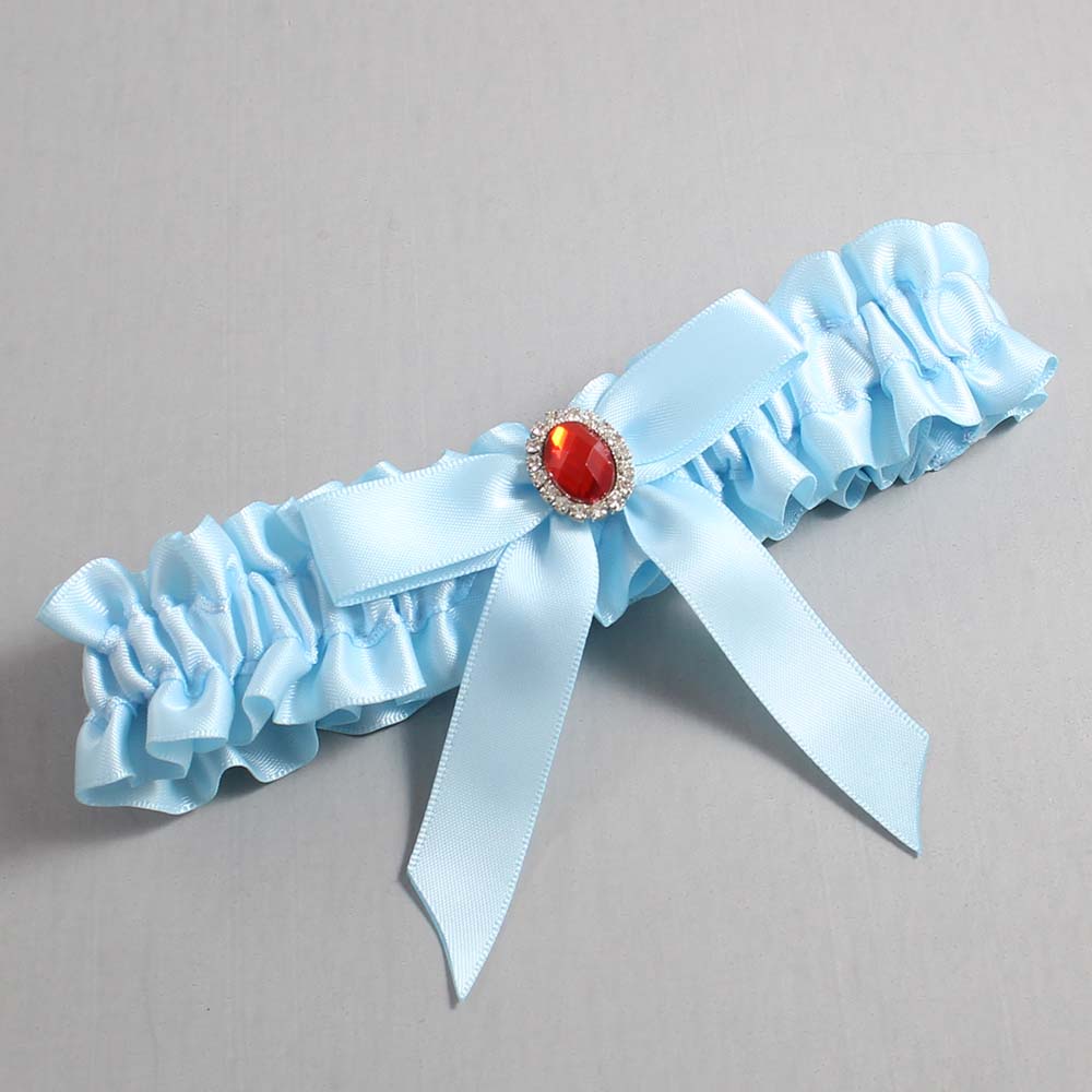 Alice Blue Satin Wedding Garter / Blue Wedding Garters / Wedding Garter / Custom Wedding Garter / Bridal Garter / Prom Garter / Linda Joyce Couture / Personalized Garter / Personalized Wedding Garter / Personalized Prom Garter