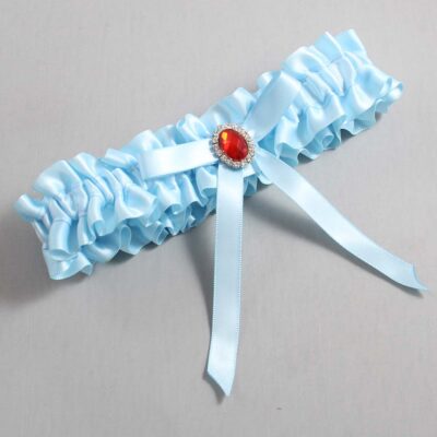 Alice Blue Satin Wedding Garter / Blue Wedding Garters / Wedding Garter / Custom Wedding Garter / Bridal Garter / Prom Garter / Linda Joyce Couture / Personalized Garter / Personalized Wedding Garter / Personalized Prom Garter