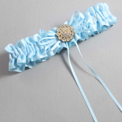 Alice Blue Satin Wedding Garter / Blue Wedding Garters / Wedding Garter / Custom Wedding Garter / Bridal Garter / Prom Garter / Linda Joyce Couture / Personalized Garter / Personalized Wedding Garter / Personalized Prom Garter