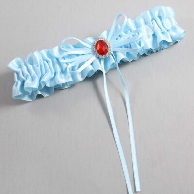 Alice Blue Satin Wedding Garter / Blue Wedding Garters / Wedding Garter / Custom Wedding Garter / Bridal Garter / Prom Garter / Linda Joyce Couture / Personalized Garter / Personalized Wedding Garter / Personalized Prom Garter