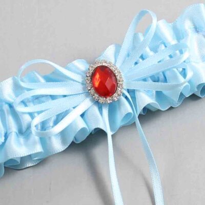 Alice Blue Satin Wedding Garter / Blue Wedding Garters / Wedding Garter / Custom Wedding Garter / Bridal Garter / Prom Garter / Linda Joyce Couture / Personalized Garter / Personalized Wedding Garter / Personalized Prom Garter