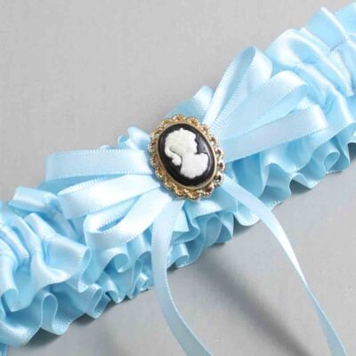 Alice Blue Satin Wedding Garter / Blue Wedding Garters / Wedding Garter / Custom Wedding Garter / Bridal Garter / Prom Garter / Linda Joyce Couture / Personalized Garter / Personalized Wedding Garter / Personalized Prom Garter