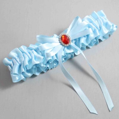 Alice Blue Satin Wedding Garter / Blue Wedding Garters / Wedding Garter / Custom Wedding Garter / Bridal Garter / Prom Garter / Linda Joyce Couture / Personalized Garter / Personalized Wedding Garter / Personalized Prom Garter