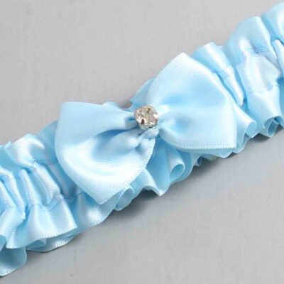 Alice Blue Satin Wedding Garter / Blue Wedding Garters / Wedding Garter / Custom Wedding Garter / Bridal Garter / Prom Garter / Linda Joyce Couture / Personalized Garter / Personalized Wedding Garter / Personalized Prom Garter