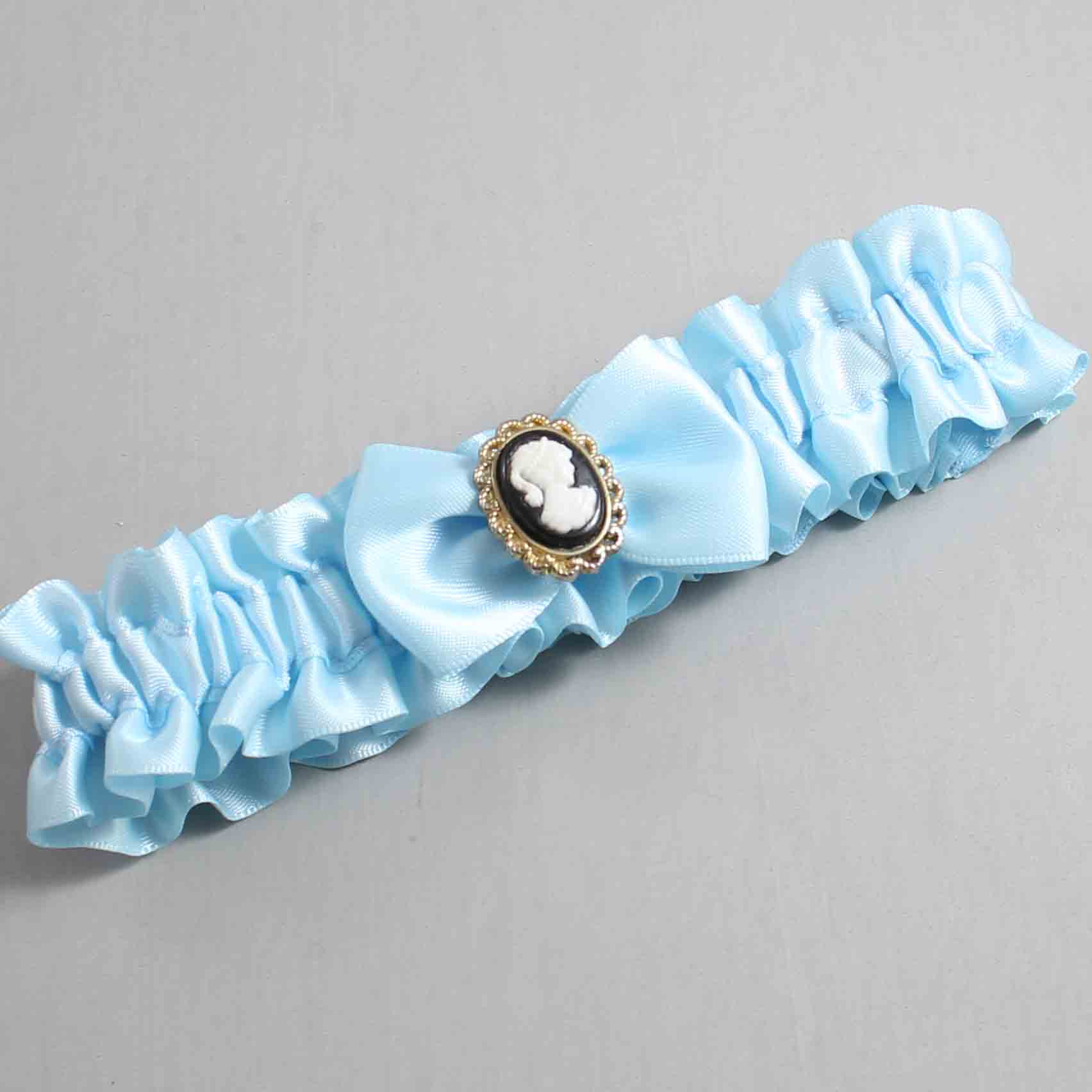 Alice Blue Satin Wedding Garter / Blue Wedding Garters / Wedding Garter / Custom Wedding Garter / Bridal Garter / Prom Garter / Linda Joyce Couture / Personalized Garter / Personalized Wedding Garter / Personalized Prom Garter