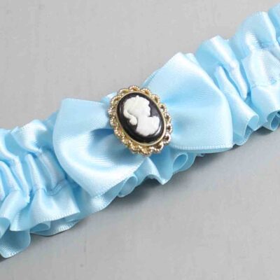 Alice Blue Satin Wedding Garter / Blue Wedding Garters / Wedding Garter / Custom Wedding Garter / Bridal Garter / Prom Garter / Linda Joyce Couture / Personalized Garter / Personalized Wedding Garter / Personalized Prom Garter