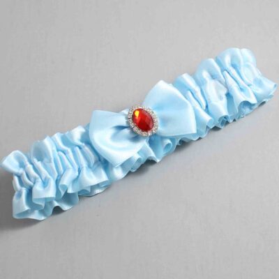 Alice Blue Satin Wedding Garter / Blue Wedding Garters / Wedding Garter / Custom Wedding Garter / Bridal Garter / Prom Garter / Linda Joyce Couture / Personalized Garter / Personalized Wedding Garter / Personalized Prom Garter
