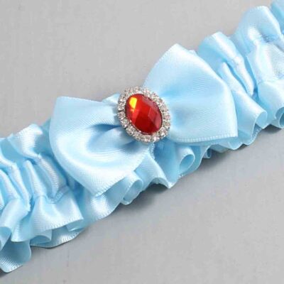 Alice Blue Satin Wedding Garter / Blue Wedding Garters / Wedding Garter / Custom Wedding Garter / Bridal Garter / Prom Garter / Linda Joyce Couture / Personalized Garter / Personalized Wedding Garter / Personalized Prom Garter