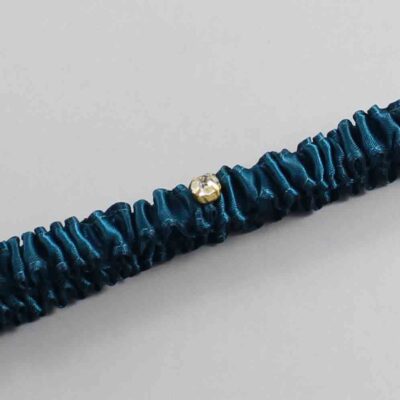 Teal Satin Wedding Garter / Solid Teal Wedding Garters / Wedding Garter / Custom Wedding Garter / Bridal Garter / Prom Garter / Linda Joyce Couture / Personalized Garter / Personalized Wedding Garter / Personalized Prom Garter