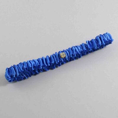Royal Blue Satin Wedding Garter / Solid Blue Wedding Garters / Wedding Garter / Custom Wedding Garter / Bridal Garter / Prom Garter / Linda Joyce Couture / Personalized Garter / Personalized Wedding Garter / Personalized Prom Garter