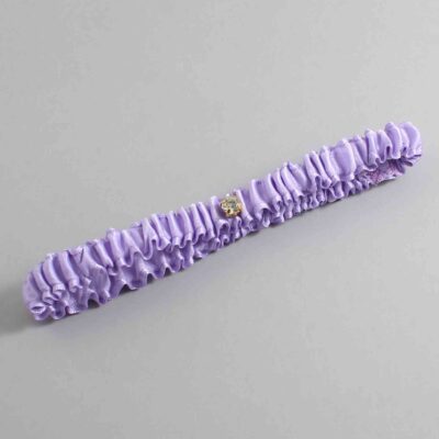 Lavender Satin Wedding Garter / Solid Purple Wedding Garters / Wedding Garter / Custom Wedding Garter / Bridal Garter / Prom Garter / Linda Joyce Couture / Personalized Garter / Personalized Wedding Garter / Personalized Prom Garter