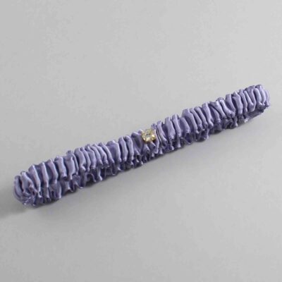 Thistle Satin Wedding Garter / Solid Purple Wedding Garters / Wedding Garter / Custom Wedding Garter / Bridal Garter / Prom Garter / Linda Joyce Couture / Personalized Garter / Personalized Wedding Garter / Personalized Prom Garter