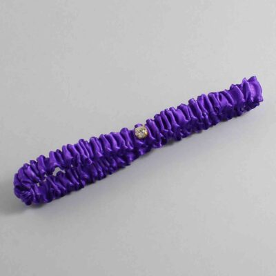 Eggplant Satin Wedding Garter / Solid Purple Wedding Garters / Wedding Garter / Custom Wedding Garter / Bridal Garter / Prom Garter / Linda Joyce Couture / Personalized Garter / Personalized Wedding Garter / Personalized Prom Garter