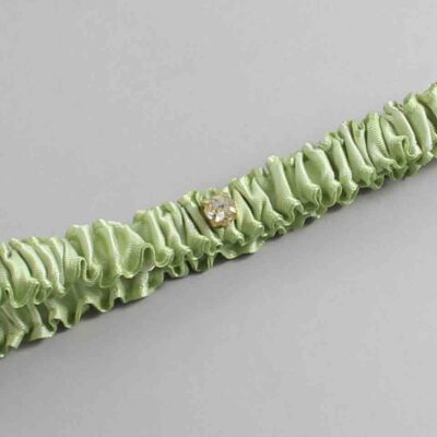 Lime Juice Satin Wedding Garter / Solid Green Wedding Garters / Wedding Garter / Custom Wedding Garter / Bridal Garter / Prom Garter / Linda Joyce Couture / Personalized Garter / Personalized Wedding Garter / Personalized Prom Garter