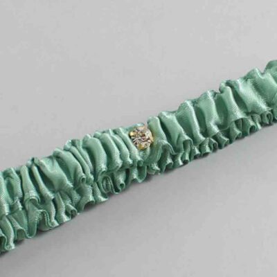 Sage Green Satin Wedding Garter / Solid Green Wedding Garters / Wedding Garter / Custom Wedding Garter / Bridal Garter / Prom Garter / Linda Joyce Couture / Personalized Garter / Personalized Wedding Garter / Personalized Prom Garter