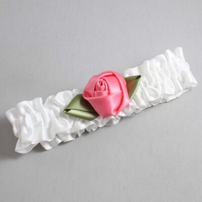 White and Coral Rose