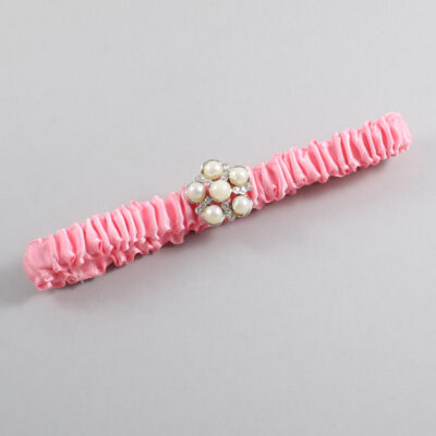Pink Satin Wedding Garter / Solid Pink Wedding Garters / Wedding Garter / Custom Wedding Garter / Bridal Garter / Prom Garter / Linda Joyce Couture / Personalized Garter / Personalized Wedding Garter / Personalized Prom Garter
