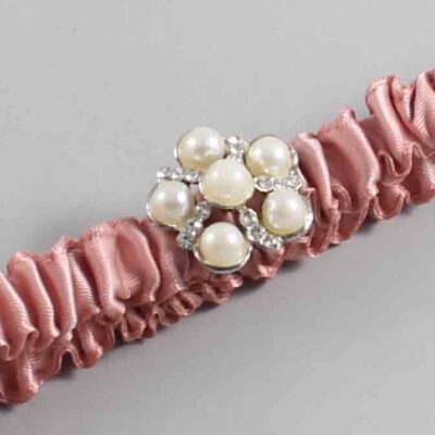 Sweet Nectar Satin Wedding Garter / Solid Pink Wedding Garters / Wedding Garter / Custom Wedding Garter / Bridal Garter / Prom Garter / Linda Joyce Couture / Personalized Garter / Personalized Wedding Garter / Personalized Prom Garter