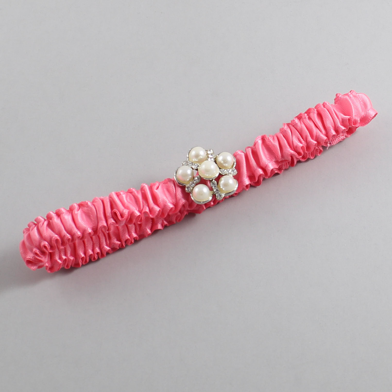 Coral Rose Satin Wedding Garter / Solid Pink Wedding Garters / Wedding Garter / Custom Wedding Garter / Bridal Garter / Prom Garter / Linda Joyce Couture / Personalized Garter / Personalized Wedding Garter / Personalized Prom Garter
