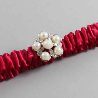 Beauty Satin Wedding Garter / Solid Pink Wedding Garters / Wedding Garter / Custom Wedding Garter / Bridal Garter / Prom Garter / Linda Joyce Couture / Personalized Garter / Personalized Wedding Garter / Personalized Prom Garter