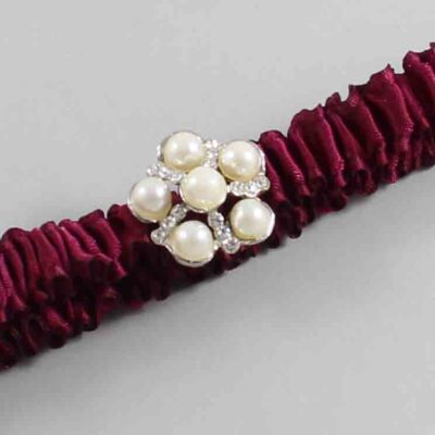 Wine Satin Wedding Garter / Solid Burgundy Wedding Garters / Wedding Garter / Custom Wedding Garter / Bridal Garter / Prom Garter / Linda Joyce Couture / Personalized Garter / Personalized Wedding Garter / Personalized Prom Garter