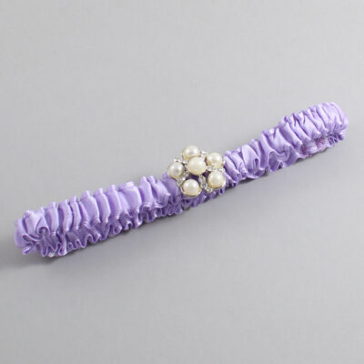 Lavender Satin Wedding Garter / Solid Purple Wedding Garters / Wedding Garter / Custom Wedding Garter / Bridal Garter / Prom Garter / Linda Joyce Couture / Personalized Garter / Personalized Wedding Garter / Personalized Prom Garter