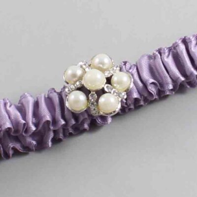 Fresco Satin Wedding Garter / Solid Purple Wedding Garters / Wedding Garter / Custom Wedding Garter / Bridal Garter / Prom Garter / Linda Joyce Couture / Personalized Garter / Personalized Wedding Garter / Personalized Prom Garter
