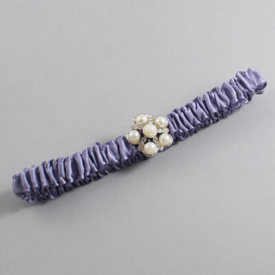 Thistle Satin Wedding Garter / Solid Purple Wedding Garters / Wedding Garter / Custom Wedding Garter / Bridal Garter / Prom Garter / Linda Joyce Couture / Personalized Garter / Personalized Wedding Garter / Personalized Prom Garter