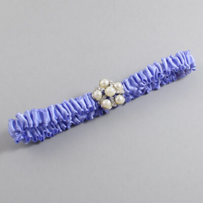 Iris Satin Wedding Garter / Solid Purple Wedding Garters / Wedding Garter / Custom Wedding Garter / Bridal Garter / Prom Garter / Linda Joyce Couture / Personalized Garter / Personalized Wedding Garter / Personalized Prom Garter