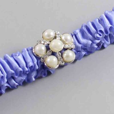 Iris Satin Wedding Garter / Solid Purple Wedding Garters / Wedding Garter / Custom Wedding Garter / Bridal Garter / Prom Garter / Linda Joyce Couture / Personalized Garter / Personalized Wedding Garter / Personalized Prom Garter