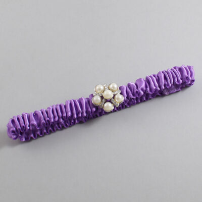 Grape Satin Wedding Garter / Solid Purple Wedding Garters / Wedding Garter / Custom Wedding Garter / Bridal Garter / Prom Garter / Linda Joyce Couture / Personalized Garter / Personalized Wedding Garter / Personalized Prom Garter
