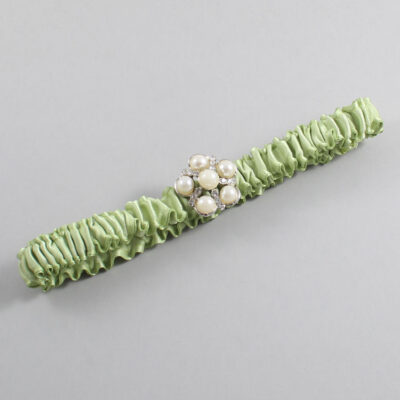 Lime Juice Satin Wedding Garter / Solid Green Wedding Garters / Wedding Garter / Custom Wedding Garter / Bridal Garter / Prom Garter / Linda Joyce Couture / Personalized Garter / Personalized Wedding Garter / Personalized Prom Garter
