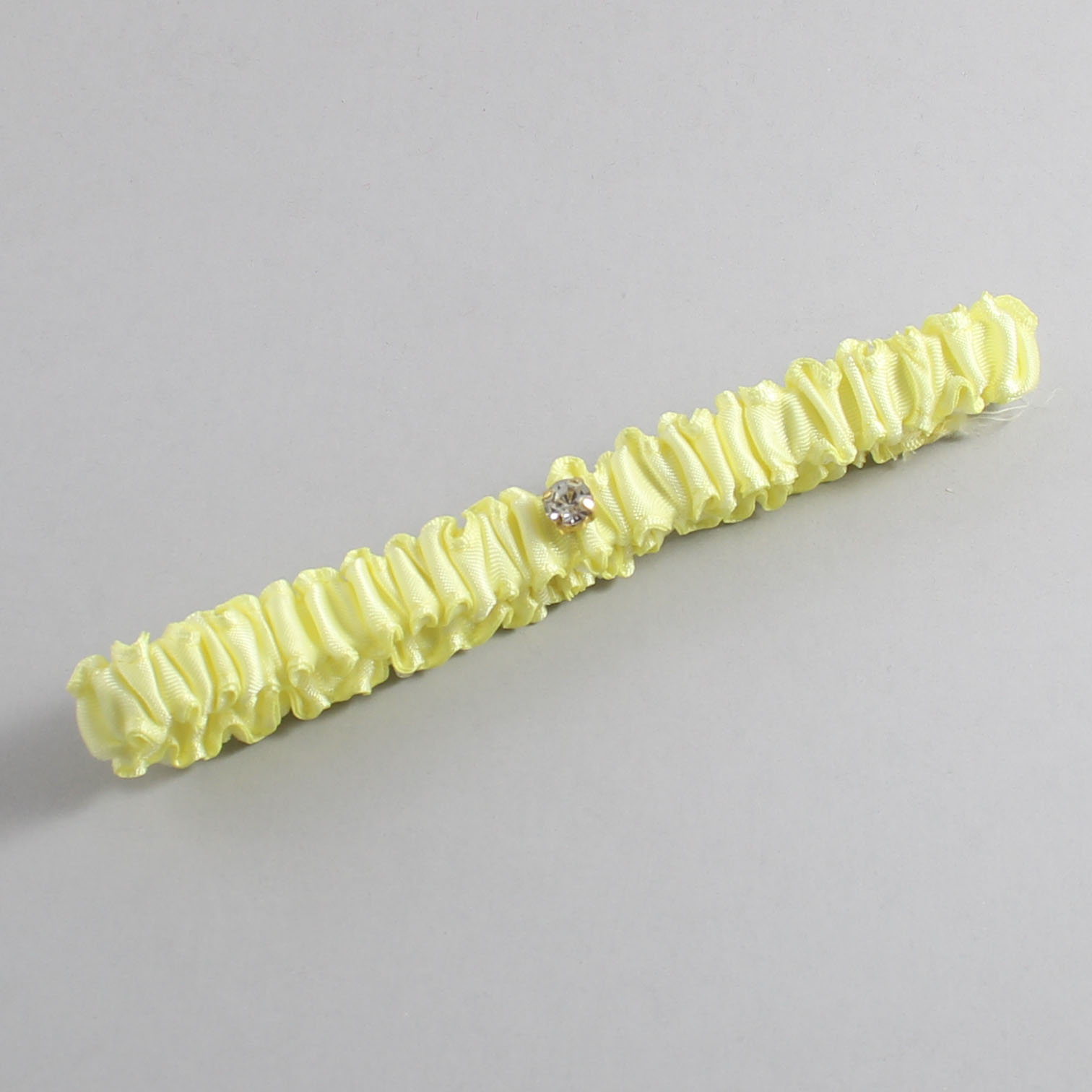 Lemon Chiffon Satin Wedding Garter / Solid Yellow Wedding Garters / Wedding Garter / Custom Wedding Garter / Bridal Garter / Prom Garter / Linda Joyce Couture / Personalized Garter / Personalized Wedding Garter / Personalized Prom Garter