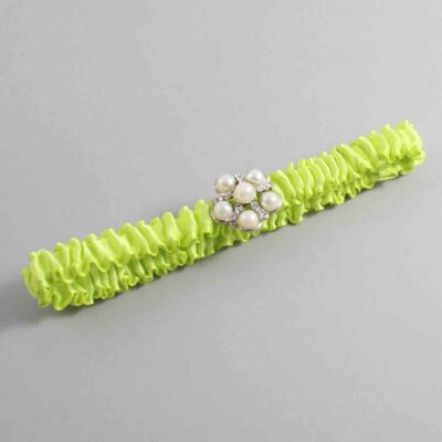 Pineapple Satin Wedding Garter / Solid Yellow Wedding Garters / Wedding Garter / Custom Wedding Garter / Bridal Garter / Prom Garter / Linda Joyce Couture / Personalized Garter / Personalized Wedding Garter / Personalized Prom Garter
