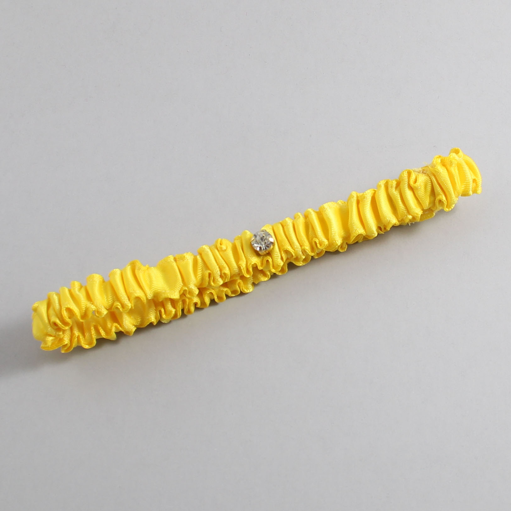 Sunglow Satin Wedding Garter / Solid Yellow Wedding Garters / Wedding Garter / Custom Wedding Garter / Bridal Garter / Prom Garter / Linda Joyce Couture / Personalized Garter / Personalized Wedding Garter / Personalized Prom Garter