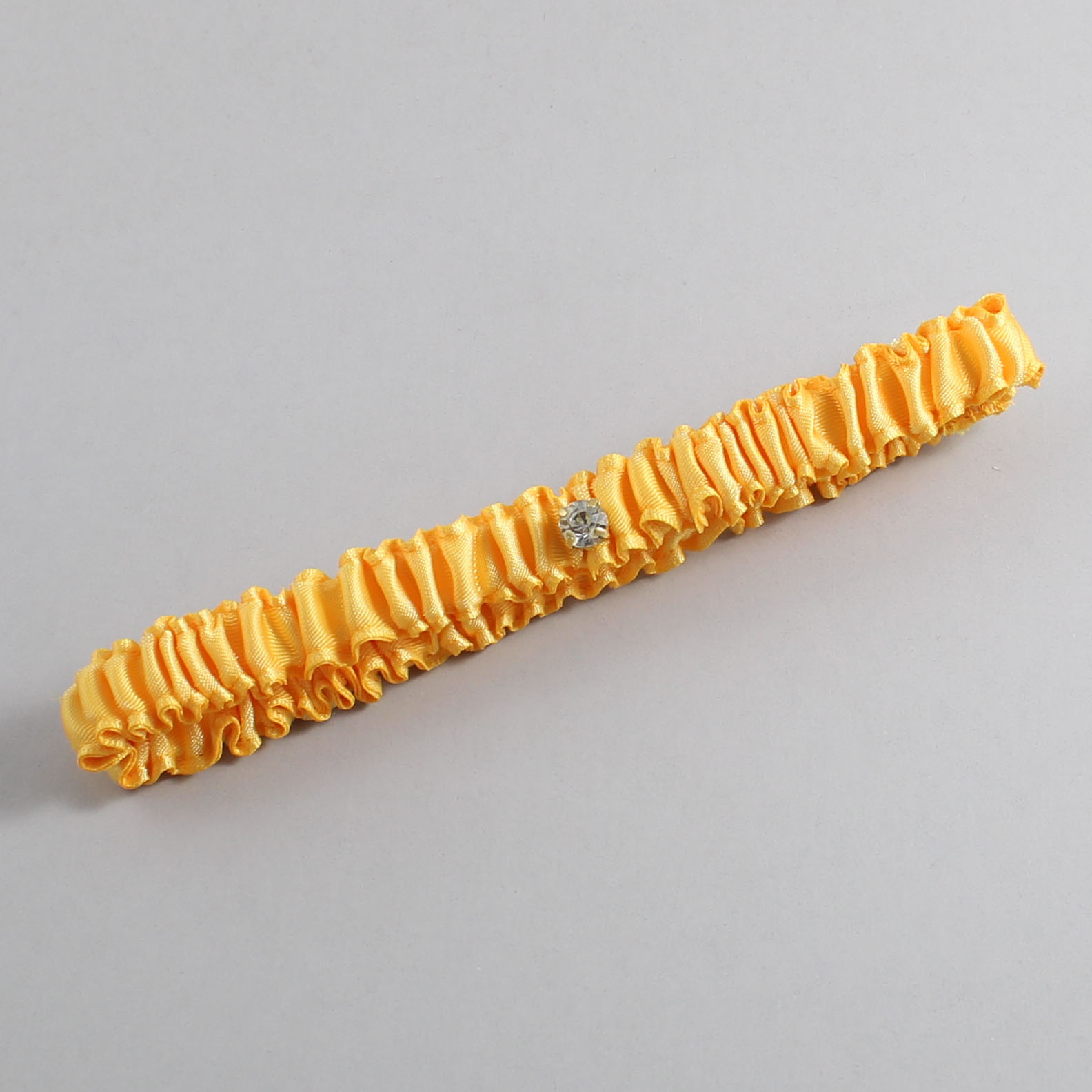 Saffron Satin Wedding Garter / Solid Yellow Wedding Garters / Wedding Garter / Custom Wedding Garter / Bridal Garter / Prom Garter / Linda Joyce Couture / Personalized Garter / Personalized Wedding Garter / Personalized Prom Garter