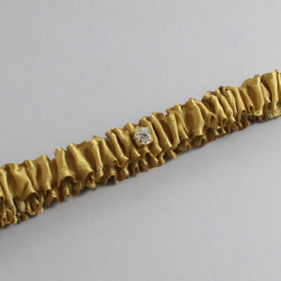 Dijon Satin Wedding Garter / Solid Gold Wedding Garters / Wedding Garter / Custom Wedding Garter / Bridal Garter / Prom Garter / Linda Joyce Couture / Personalized Garter / Personalized Wedding Garter / Personalized Prom Garter