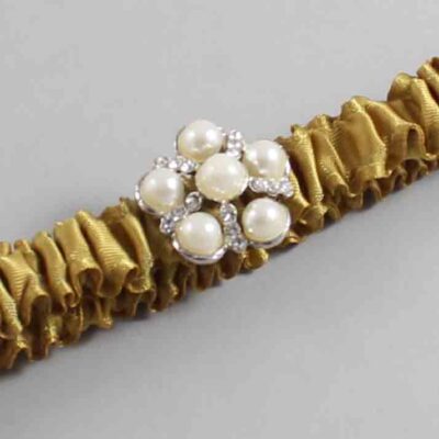 Dijon Satin Wedding Garter / Solid Gold Wedding Garters / Wedding Garter / Custom Wedding Garter / Bridal Garter / Prom Garter / Linda Joyce Couture / Personalized Garter / Personalized Wedding Garter / Personalized Prom Garter