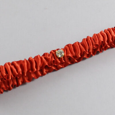 Mandarin Orange Satin Wedding Garter / Solid Orange Wedding Garters / Wedding Garter / Custom Wedding Garter / Bridal Garter / Prom Garter / Linda Joyce Couture / Personalized Garter / Personalized Wedding Garter / Personalized Prom Garter