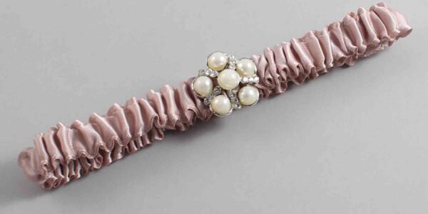Vanilla Satin Wedding Garter / Solid Pink Wedding Garters / Wedding Garter / Custom Wedding Garter / Bridal Garter / Prom Garter / Linda Joyce Couture / Personalized Garter / Personalized Wedding Garter / Personalized Prom Garter