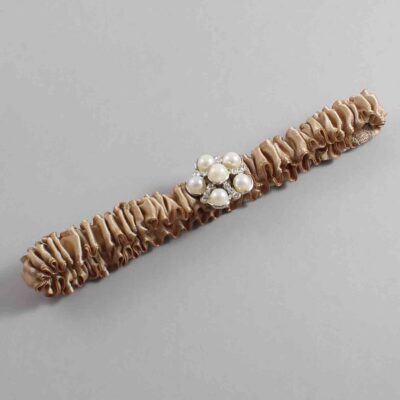 Desert Sand Satin Wedding Garter / Solid Brown Wedding Garters / Wedding Garter / Custom Wedding Garter / Bridal Garter / Prom Garter / Linda Joyce Couture / Personalized Garter / Personalized Wedding Garter / Personalized Prom Garter