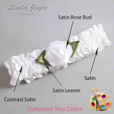 Couture Garters / Custom Wedding Garter / Customizable Wedding Garters / Personalized Wedding Garters / Dolly #01-B41-B47 / Wedding Garters / Bridal Garter / Prom Garter / Linda Joyce Couture