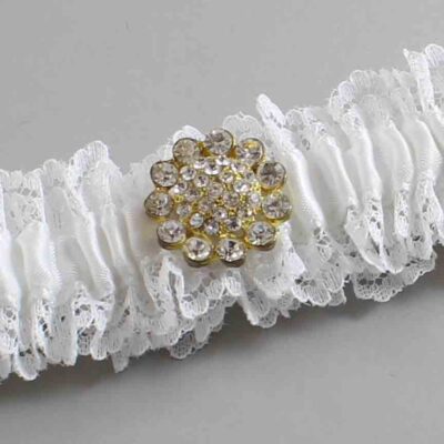 White Lace Wedding Garter / Solid White Wedding Garters / Wedding Garter / Custom Wedding Garter / Bridal Garter / Prom Garter / Linda Joyce Couture / Personalized Garter / Personalized Wedding Garter / Personalized Prom Garter