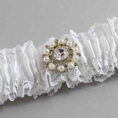White Lace Wedding Garter / Solid White Wedding Garters / Wedding Garter / Custom Wedding Garter / Bridal Garter / Prom Garter / Linda Joyce Couture / Personalized Garter / Personalized Wedding Garter / Personalized Prom Garter
