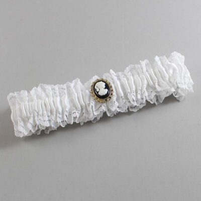 White Lace Wedding Garter / Solid White Wedding Garters / Wedding Garter / Custom Wedding Garter / Bridal Garter / Prom Garter / Linda Joyce Couture / Personalized Garter / Personalized Wedding Garter / Personalized Prom Garter