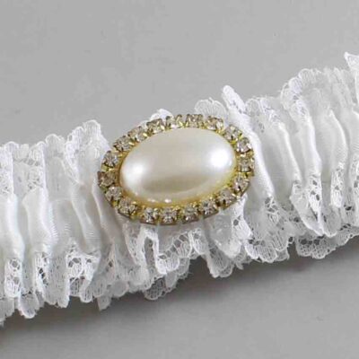 White Lace Wedding Garter / Solid White Wedding Garters / Wedding Garter / Custom Wedding Garter / Bridal Garter / Prom Garter / Linda Joyce Couture / Personalized Garter / Personalized Wedding Garter / Personalized Prom Garter